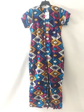 New Jumpsuit Women's African Size L Kanga Print Ankara Dashiki Romper Pant